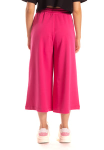 aaaaaPantalone coulotte in felpa fucsia Gaelle Paris