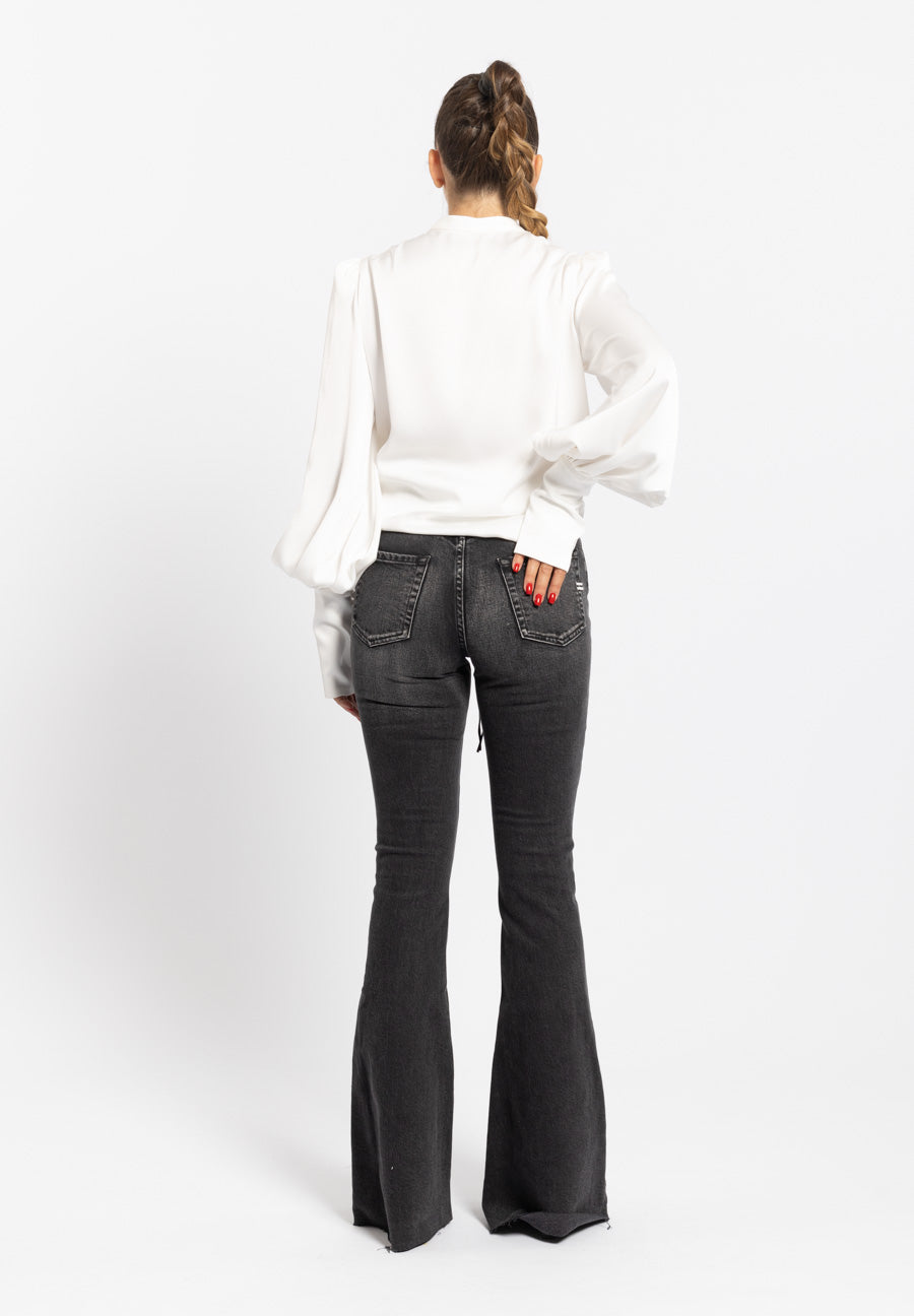Jeans Gisele flare nero Vicolo