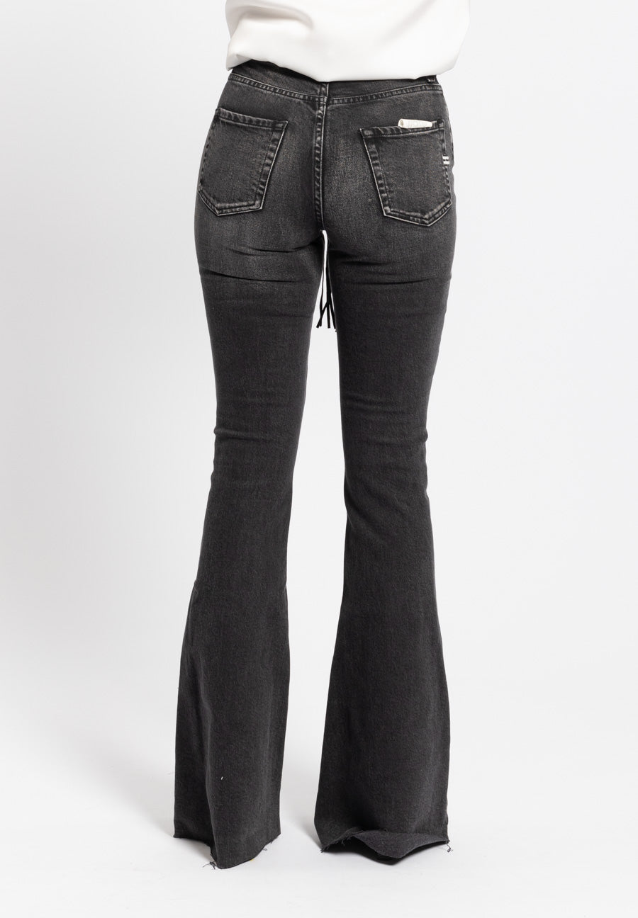 Jeans Gisele flare nero Vicolo