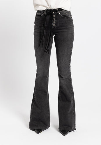Jeans Gisele flare nero Vicolo
