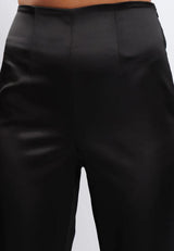 Pantalone raso nero Silence Limited