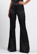 Pantalone raso nero Silence Limited