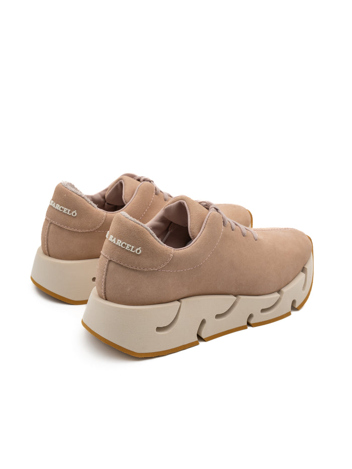 Sneaker Platform Paloma Barceló Pia Suede – Pelle Scamosciata Rosa Makeup