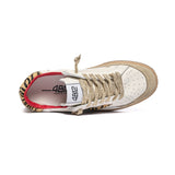 4B12 Playnew D229 – Sneaker Donna Bianco / Leo / Oro