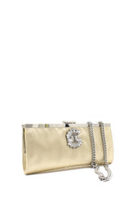 Carica l&#39;immagine nel visualizzatore di Gallery, Pochette champagne con gioiello Gaelle paris