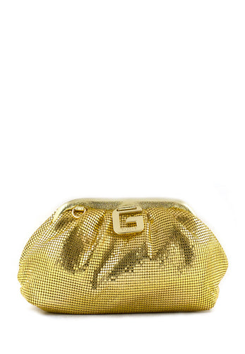 Pochette maglia metal oro Gaelle Paris