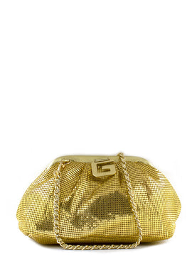 Pochette maglia metal oro Gaelle Paris