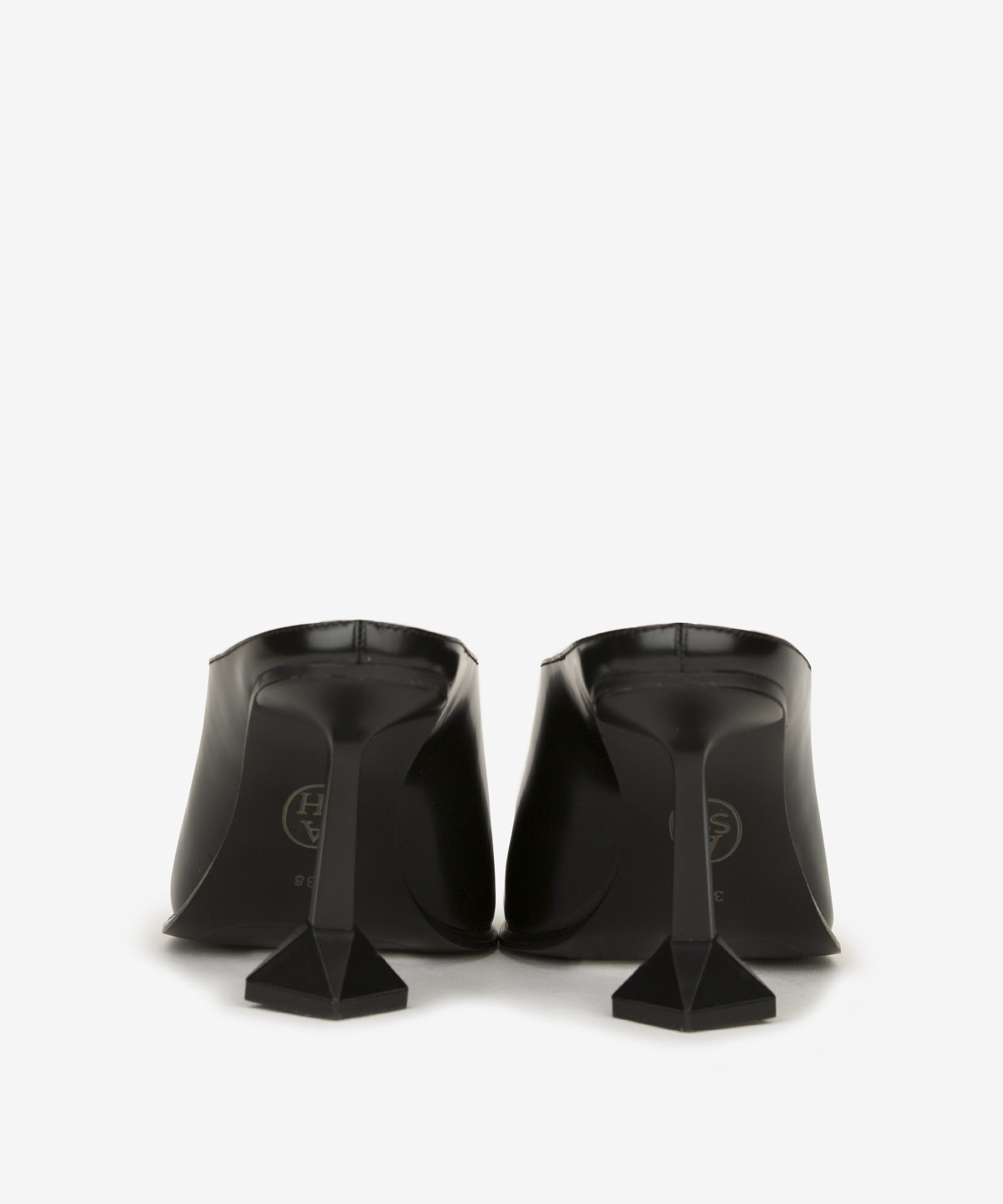 Sandalo sabot con tacco alto nero Dance Ash
