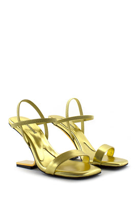 Sandalo Geometric oro laminato Jeffrey Campbell