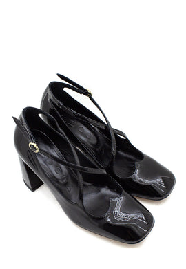 Pump Two for Love alta vernice nera A.Bocca