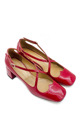 Pump Two for Love vernice rossa A.Bocca
