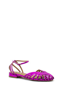 aaaaaBallerina fucsia laminato con gabbia BIBI LOU