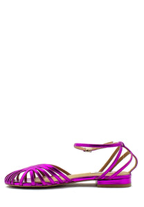aaaaaBallerina fucsia laminato con gabbia BIBI LOU