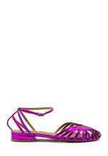 Carica l&#39;immagine nel visualizzatore di Gallery, Ballerina fucsia laminato con gabbia BIBI LOU