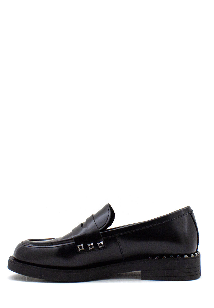 Mocassino Whisper stud nero Ash