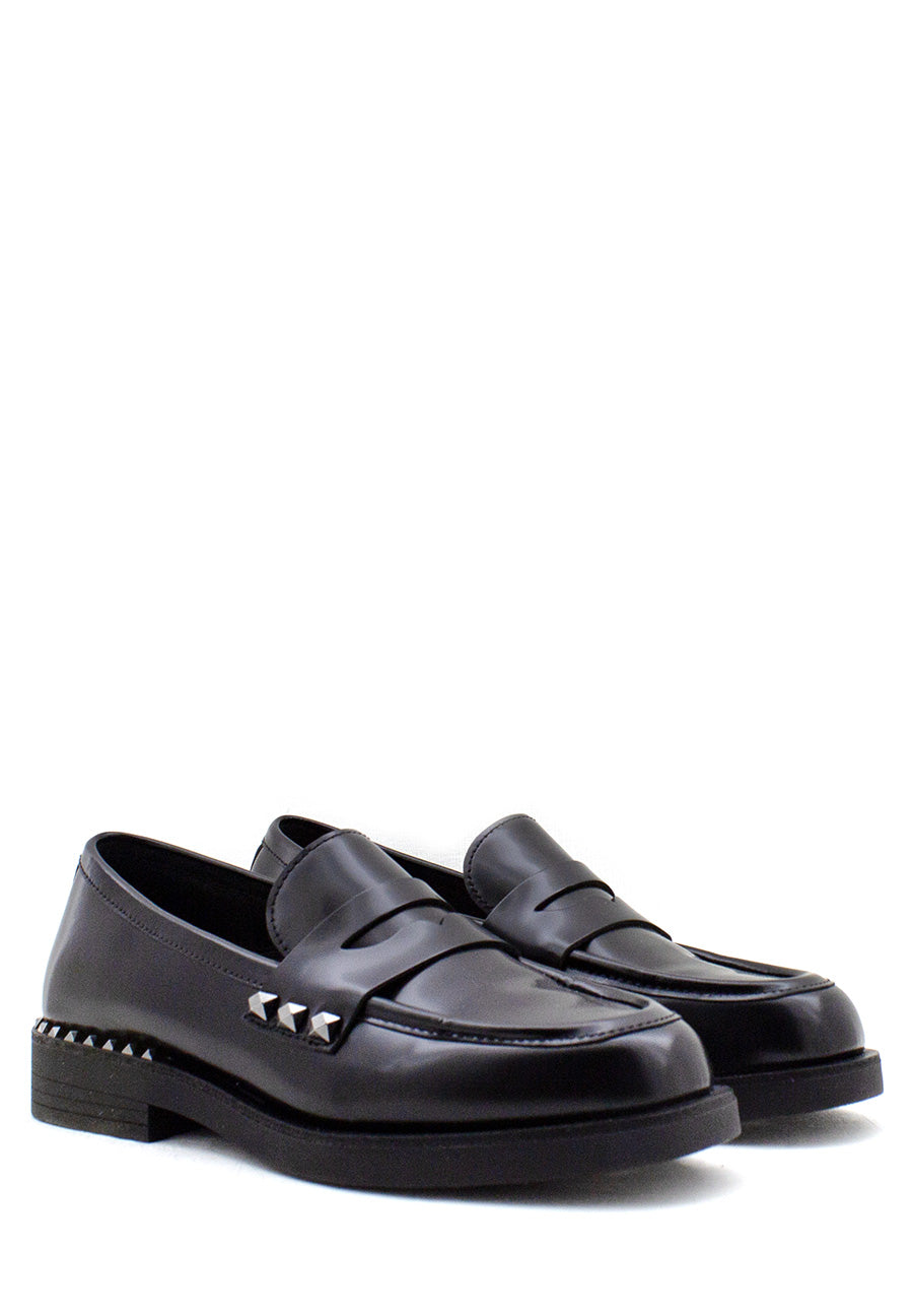 Mocassino Whisper stud nero Ash