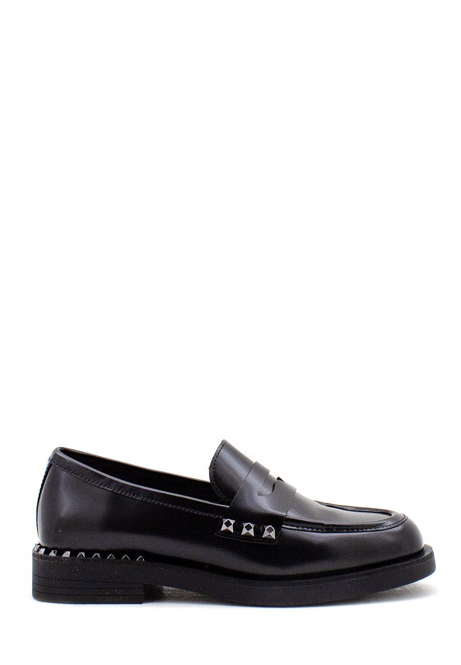 Mocassino Whisper stud nero Ash
