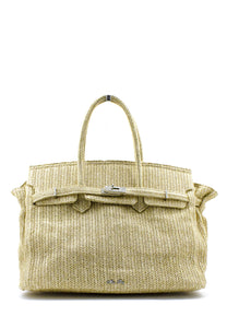 aaaaaShopper due manici in rafia Mia Bag