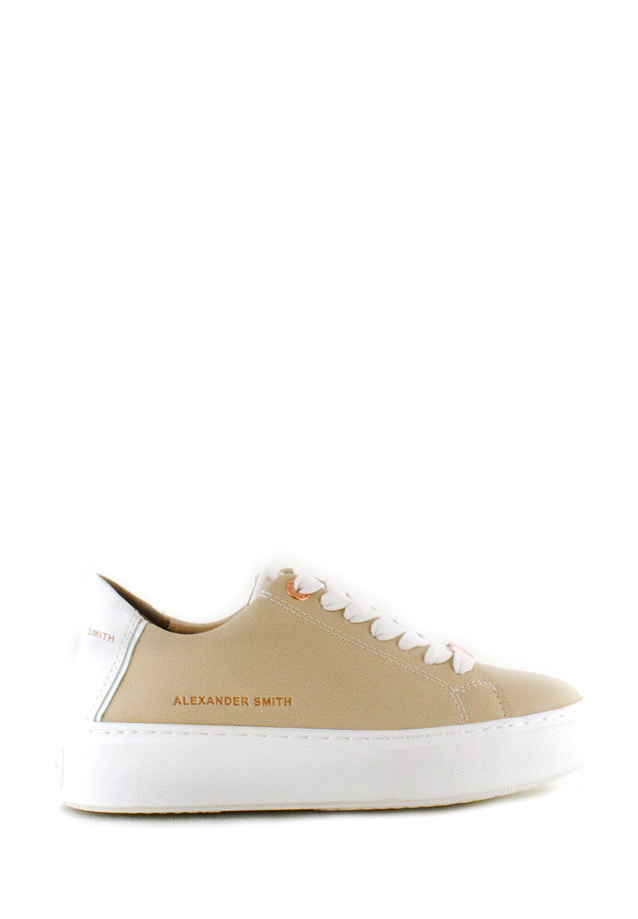 Sneaker beige con fondo bianco Alexander Smith