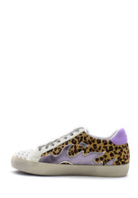 Carica l&#39;immagine nel visualizzatore di Gallery, Sneaker Gamin in stampa fiamma lilla BIBI LOU