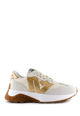 Sneaker Nataly avorio e oro Emanuelle Vee
