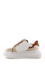 Sneaker Idea bianca beige e ruggine Ash