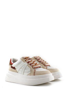 Sneaker Idea bianca beige e ruggine Ash