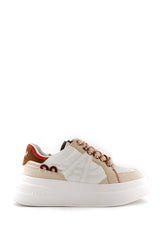 Sneaker Idea bianca beige e ruggine Ash