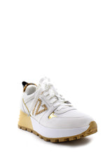 Sneaker alta Bea bianca e oro Emanuelle Vee