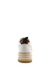 Sneaker alta Bea bianca e oro Emanuelle Vee