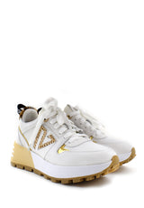 Sneaker alta Bea bianca e oro Emanuelle Vee