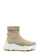 Carica l&#39;immagine nel visualizzatore di Gallery, Sneaker calzino Zoe lurex beige Emanuelle Vee