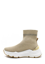 Carica l&#39;immagine nel visualizzatore di Gallery, Sneaker calzino Zoe lurex beige Emanuelle Vee