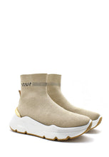 Carica l&#39;immagine nel visualizzatore di Gallery, Sneaker calzino Zoe lurex beige Emanuelle Vee