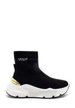 Carica l&#39;immagine nel visualizzatore di Gallery, Sneaker calzino Zoe lurex nero Emanuelle Vee