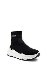 Carica l&#39;immagine nel visualizzatore di Gallery, Sneaker calzino Zoe lurex nero Emanuelle Vee