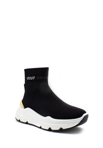 aaaaaSneaker calzino Zoe lurex nero Emanuelle Vee