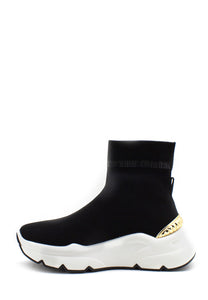 aaaaaSneaker calzino Zoe lurex nero Emanuelle Vee