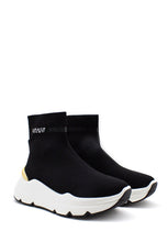 Carica l&#39;immagine nel visualizzatore di Gallery, Sneaker calzino Zoe lurex nero Emanuelle Vee