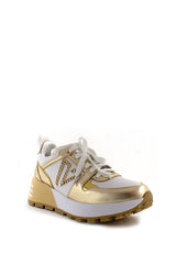 Sneaker alta Bea oro laminato Emanuelle Vee