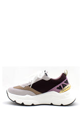 Sneaker Zoe tortora e prugna Emanuelle Vee