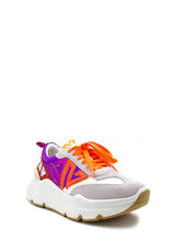 Sneaker Zoe viola e arancio Emanuelle Vee