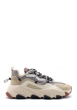 Carica l&#39;immagine nel visualizzatore di Gallery, Sneaker Extra in tecnico beige e grigio Ash