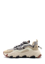 Carica l&#39;immagine nel visualizzatore di Gallery, Sneaker Extra in tecnico beige e grigio Ash