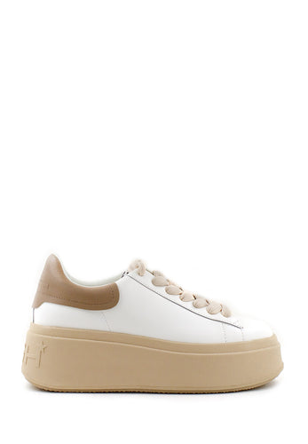 Sneaker Moby bianca e taupe Ash