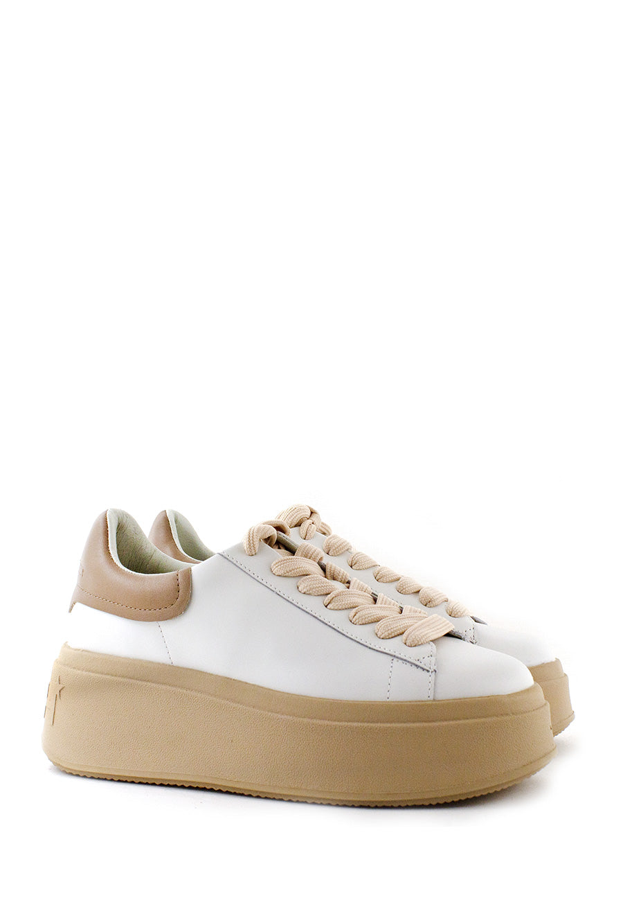 Sneaker Moby bianca e taupe Ash