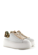Sneaker Moby bianca inserto in stampa Ash