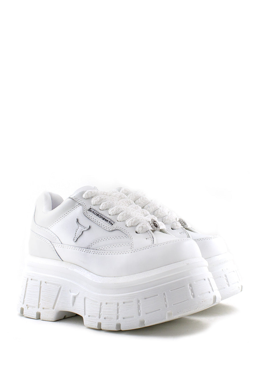 Sneaker bianca Swerve con platform Windsor Smith