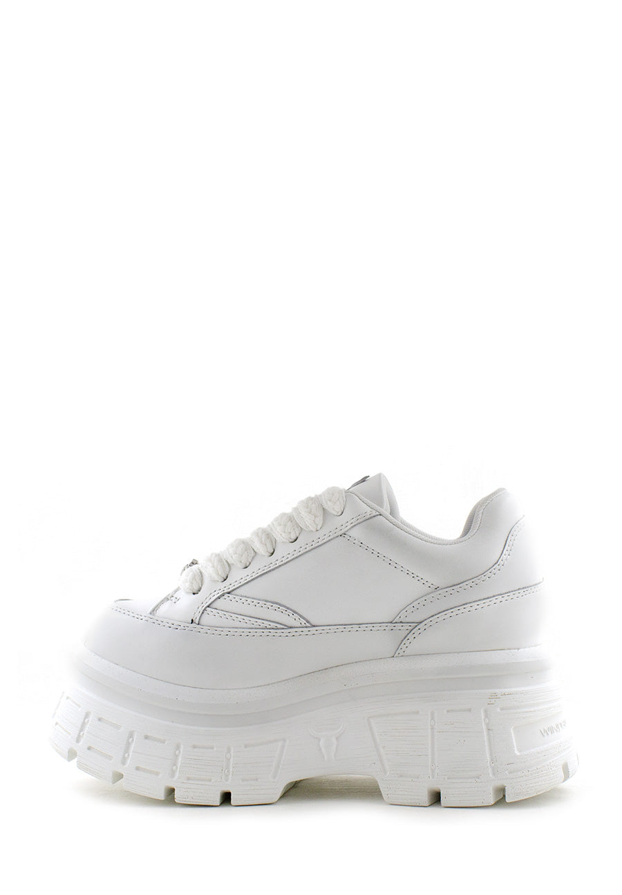 Sneaker bianca Swerve con platform Windsor Smith