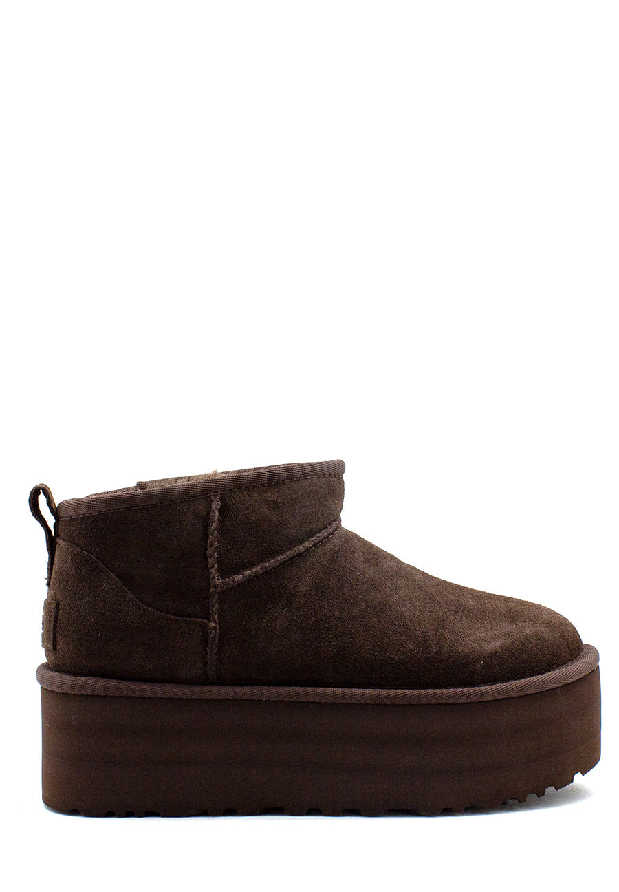 Tronchetto Ultra Mini Platform testa di moro UGG